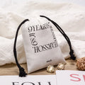 Luxury Soft Custom Jewelry Bag Organic Cotton Canvas Pouch Small Cotton Drawstring Bag Screen Printing Gift & Craft Recyclable