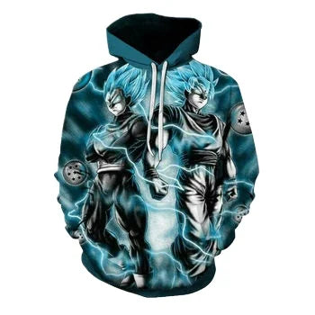 Fitspi Wholesale 3D Printed Long Sleeve Sweater Hoodie Pocket Pullover Couple Hoodies for Boyfriend and Girlfriend