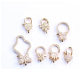 Diamond CZ Micro Pave Clasp for Bracelet Necklace Accessories Brass Clasp Jewelry Making Buckle Lobster Clasps