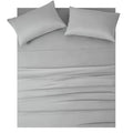 Bamboo Polyester Blend Bed Sheet Cooling 1800 Thread Count Sheet 4 Piece Set Super Soft Silky Smooth Sheet Set