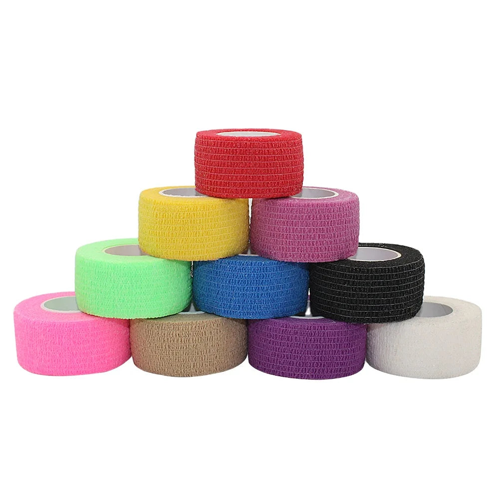 1/4 Inch 2.5cm Cohesive Soft Non-Woven Lightweight Eco-Friendly Self-Adhesive Bandage Elastic Breathable Surgical Wrap for Vets