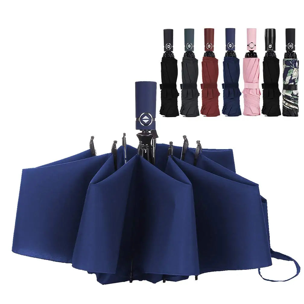 Hot Selling New Arrival 23inch 46Inch Folding Inside Out Umbrella with Prints Modern Design Style and Reflective Edge