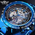 Winner Luxury Skeleton Mechanical Watch for Men Automatic Watches OEM Custom Logo Oval 20mm Fashionable Sport Wristwatches Reloj