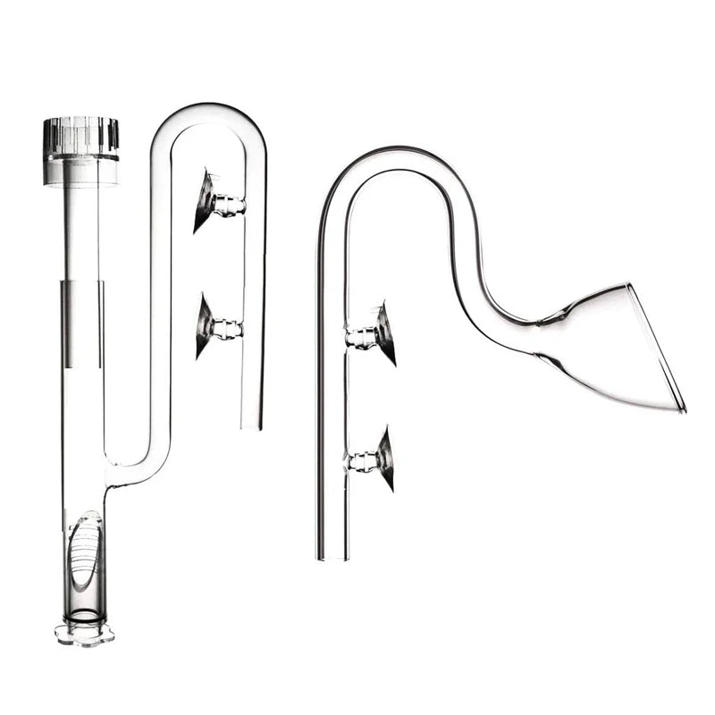 Inflow and Lily Outflow Freshwater Fish Planted Aquarium Tank Aquatic Plant Aquarium Glass Lily Pipe Set Lily Surface Skimmer