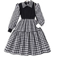 Yong  Girls'  Autumn Long Sleeve Dress for  3-8Y Children Clothing