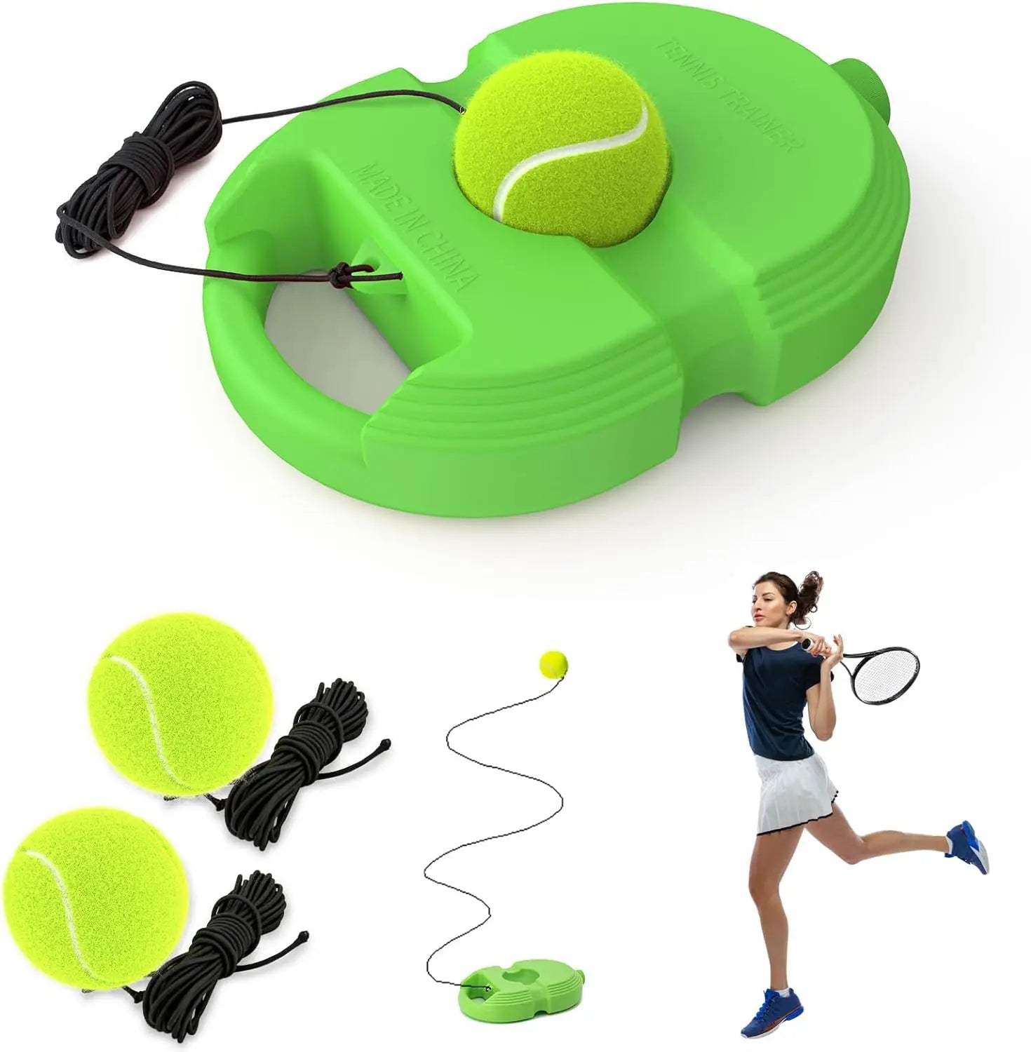 Professional Self Practice Solo Training Equipment Tennis Trainers Rebound Ball With Long Ropes