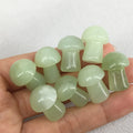 HZ Natural Xiuyan Jade Mushroom Handmade Carving Single Mushroom for Gift and Decoration