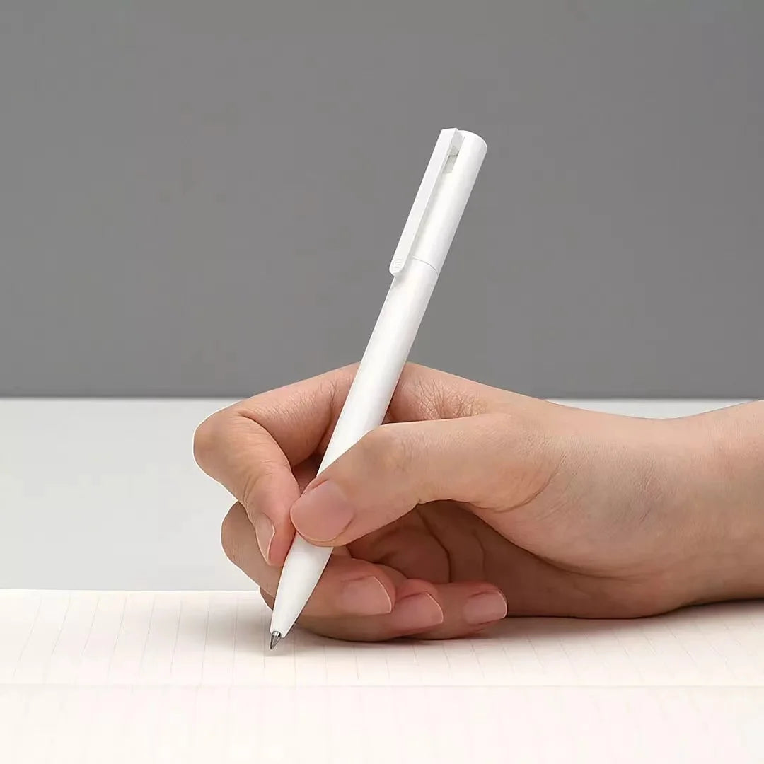 Cloud Dancer White Mijia Gel Pen 0.5mm White Signing Pen Smooth Refill Japan MiKuni Ink Gel Pen with logo