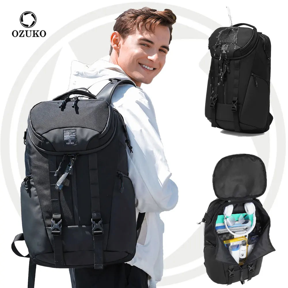 For 9639-L Top Seller Ready Ship Sports Bags Outdoor Adventure Anti-Theft Oxford Large Capacity Waterproof Laptop Backpack Men