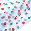 Strawberry Yarn Fabric Strawberry Organza Stage Performance Clothing Headdress Hair Decoration Background Decoration Manual