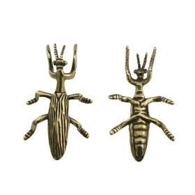 Metal Crafts Brass Mantis Ornaments Chinese Retro Mantis Statue Desktop Furnishings