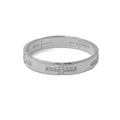 Minimalist Wedding Cross Band Finger Ring Plated Rose Gold 925 Sterling Silver FineJewelry Rings for Women Men