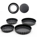 OMAKE Non-Stick Bottom Carbon Steel Heat Resistant Egg Tart Pizza Fruit Tower Molds Hand Wash Only Essential Cake Tools