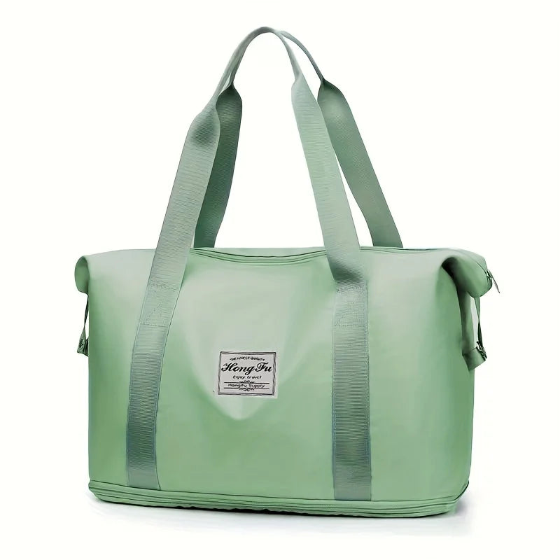 2024 New Large Capacity Oxford Travel Bag Fashion Style Hand Bill Shoulder Sports Leisure Yoga Dry Wet Separation Fitness Bag