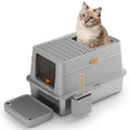 OEM Fully Enclosed 65L Large Cat Litter Pan Automatic Cleaning & Electric Deodorizing Pet Intelligent Litter Box Accessory