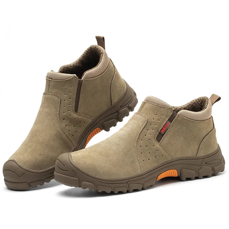 High-quality Fashion Breathable Work Boots Anti-puncture Welder Anti-puncture Steel Toe Men's Safety Shoes
