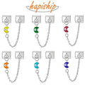 Hapiship New Original Design Glaze Moon Eye Chain Link Italian Charm Fit 9mm Bracelet Stainless Steel Making DIY Jewelry DJ700 MegaBDM