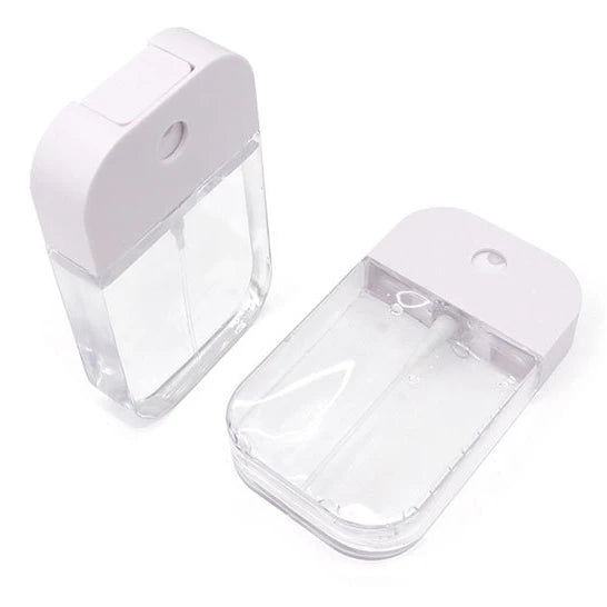 High Quality 45ml Portable Square Plastic Pressure Bottle Credit Card Pocket PP Material with Pump Sprayer for Shampoo