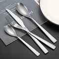 Antique Stainless Steel Silverware Cutlery Set Western Knife Fork Spoon Steak Knife Four Pcs Cutlery Set