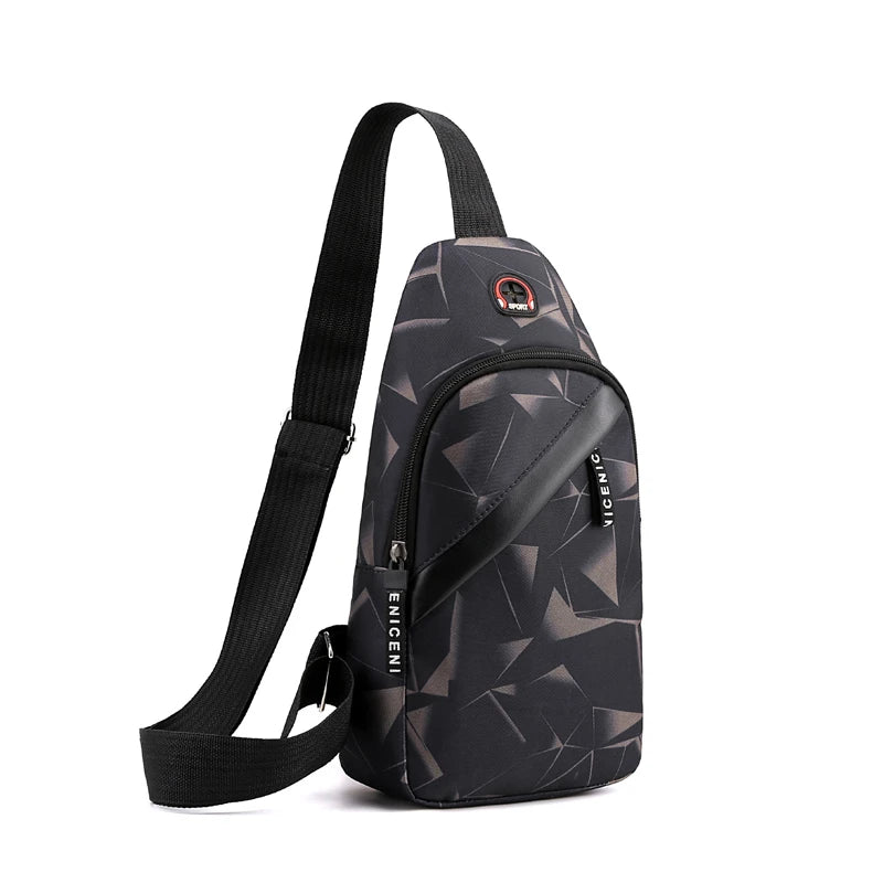 Wholesale Designer Unisex Luxury Chest Bag Crossbody Fashion Chains Button Polyester