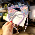 ShangHai Cute and Colorful Sequins Crown Cat Ears Children's Sweet Gifts Headband Children's Fashionable Hair Accessories