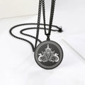 Sphinx Necklace Pharaoh Pendant Egyptian Jewelry Vintage Talisman Necklace for Men Stainless Steel
