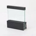 EKOO Modern Aluminum U Channel Glass Railing with Satin/Black/Silver/Gold Finish 12-18mm Thickness Mall Use 5 Year Warranty