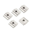 Galvanized Carbon Steel M5/M6/M8 Hammer Head Fastener T Slot8 Sliding Nut Nickel Plated for 3030 Series Aluminum Profile -30HM5