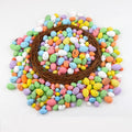 50pcs/Bag Easter Color Foam Egg DIY Garland Decoration Spot Pigeon Egg Simulation Pigeon Egg Toys