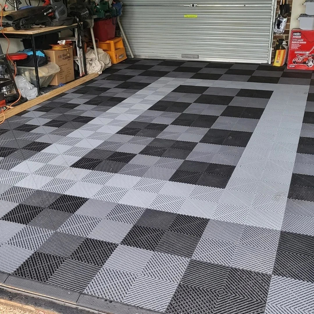 Hot Sale 40*40*1.8cm Vinyl Flooring Car Floor Mat PVC Interlocking Garage Floor Tile for Sale