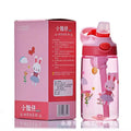 480ML Tritan BPA-Free Eco-Friendly Cartoon Sport Water Bottle with Straw Type for Kids Back to School