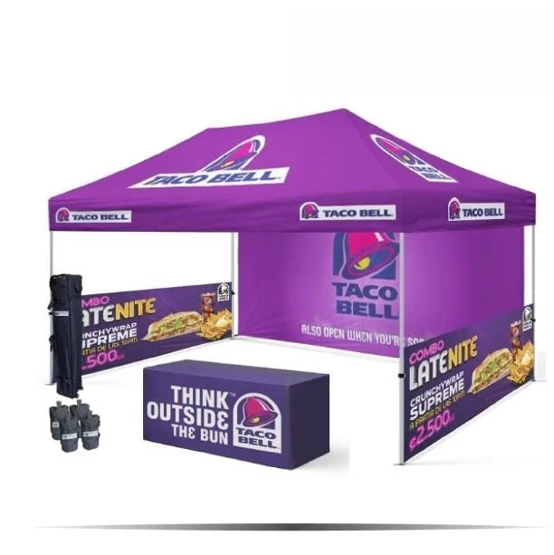 Hot Selling 3x3 Foldable Outdoor Gazebo Canopy Tent Waterproof 600D with Custom Logo Printing Indoor Use for Advertising