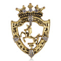 Hot Sale Classical Luxury Horse Brooch Pin for Party Clothes Decoration