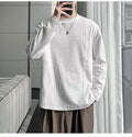 M-3XL Autumn and Winter Light Mature Style Long Sleeved T-shirt Round Necked Hoodie Base T-shirt