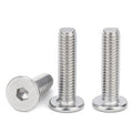 Din 100pcs/Bag Plain Stainless Steel SS Flush Head Bolts M2.5 M3 M4 M5 M6 M8 Flat Head Countersunk Hex Socket Allen Bolt