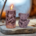 Three-dimensional Animal Aromatherapy Candle Mold Simulation Koala Diy Creative Squirrel Silicone Mold Plaster Decoration