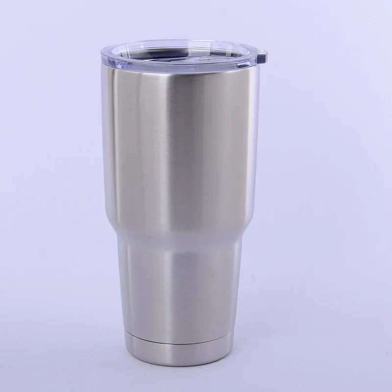 HZ Custom Logo Car Travel Coffee mug Beer Tumbler 20 oz 30 oz double wall Vacuum Insulated Stainless Steel tumbler