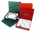 Pearl Necklace Gift Jewelry Set Box Bow Display Storage Box Jewelry Packaging Gift Box PU Leather Customizable