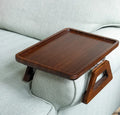 Creative Wooden Sofa Tray Rectangular Sofa Armrest Tray Solid Wood Breakfast Inventory Heart Tea Tray