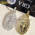 Pass Diamond Tester Silver 925 VVS Moissanite Pendant Hip Hop Jewelry Iced Out Moissanite Hip Hop Jesus Pendant