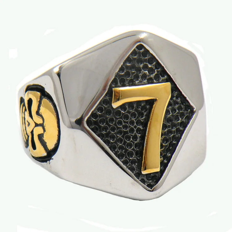 Factory Wholesale Fashionable Biker Rings Size 7-14 Stainless Steel Punk Style Skull Ring for Men