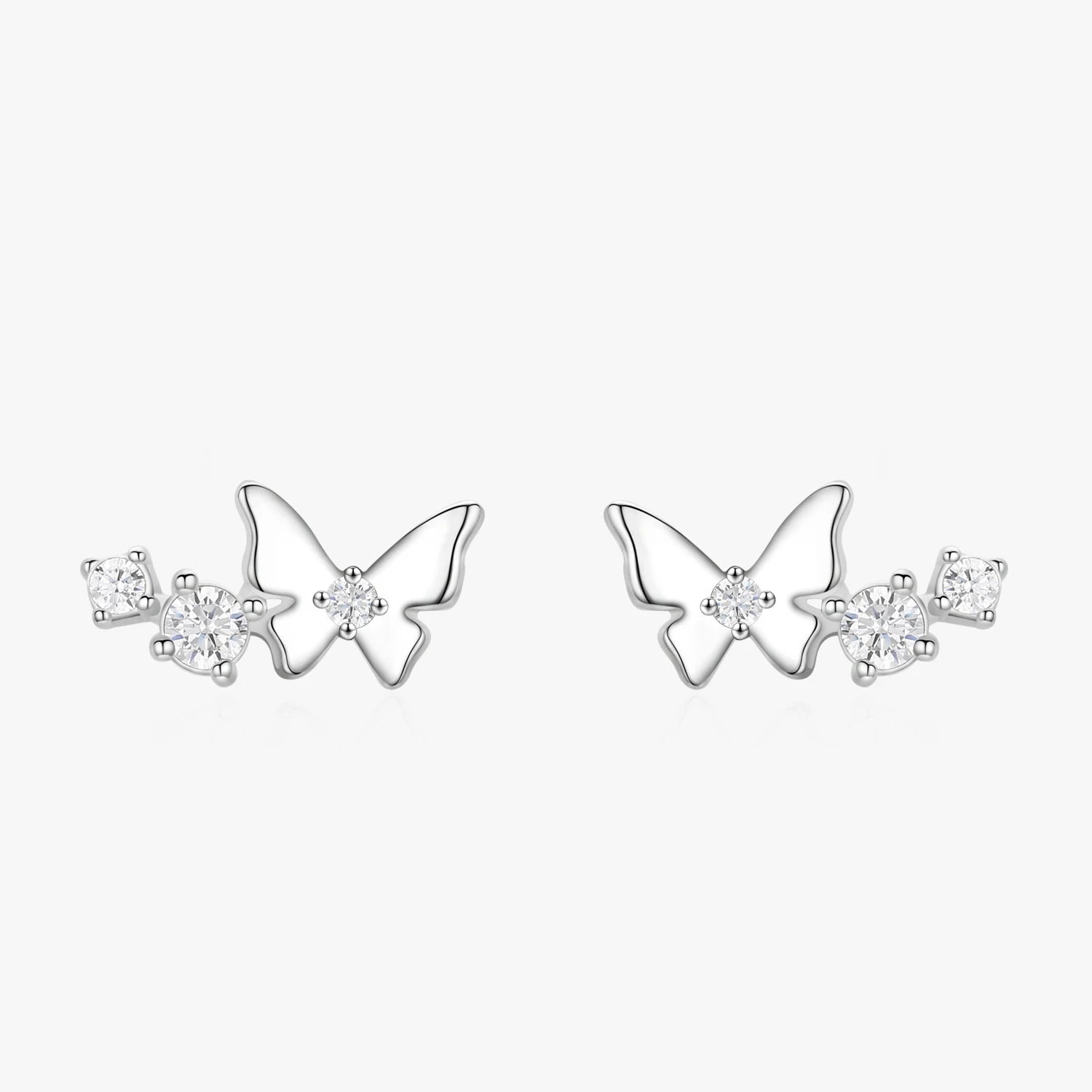 Ailmay Real 925 Sterling Silver Exquisite Clear Zircon Square Geometry Earrings Hypoallergenic for Women Statement Jewelry Gift