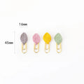 3pcs/set Mini 28mm Gold Cute Kawaii Handmade Metal Index Paper Clips Cloth Art Leaf Planner Bookmark Student Memo Clips