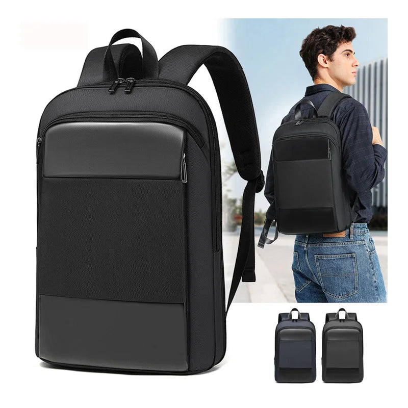 Custom Laptop Backpack 15.6 Inch Waterproof Large Capacity Zipper Closure Nylon Fabric Air Cushion Belt Fashion Unisex