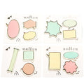 Creative Instruction Fluorescent Marker Sticky Memo Pad Sticky Cartoon Cute Adhesive Label Sticker