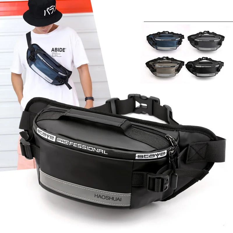 Luxury Custom Print Cell Phone Bag Waterproof Shoulder Sling Mens Bag Designer Bike Fanny Pack