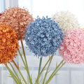O-X714 Wholesale Single Plastic Flowers Dandelion Hydrangea Artificial Dandelion White Blue Dandelion for Home Wedding Decor