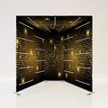 Tension Fabric Photobooth Backdrop Aluminum Music Chasing Color Mode 360 Degree Rgb vogue Photo Booth Enclosure