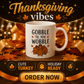 Thanksgiving Design Custom Cup Mug Coffee Tea Ceramic OEM Home Holiday Gift Idea Factory Wholesale Party Office Turkey Grateful MegaBDM