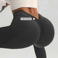 Wholesale Women's High Waist Full Length Breathable V-Back Yoga Leggings Quick Drying Tummy Control Scrunch Butt Tight Sports